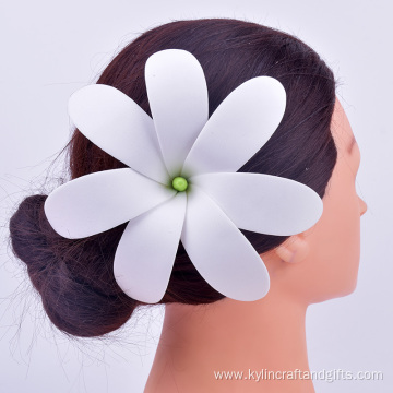 6" Handmade Big Artificial Flower Tiare Hair Pick